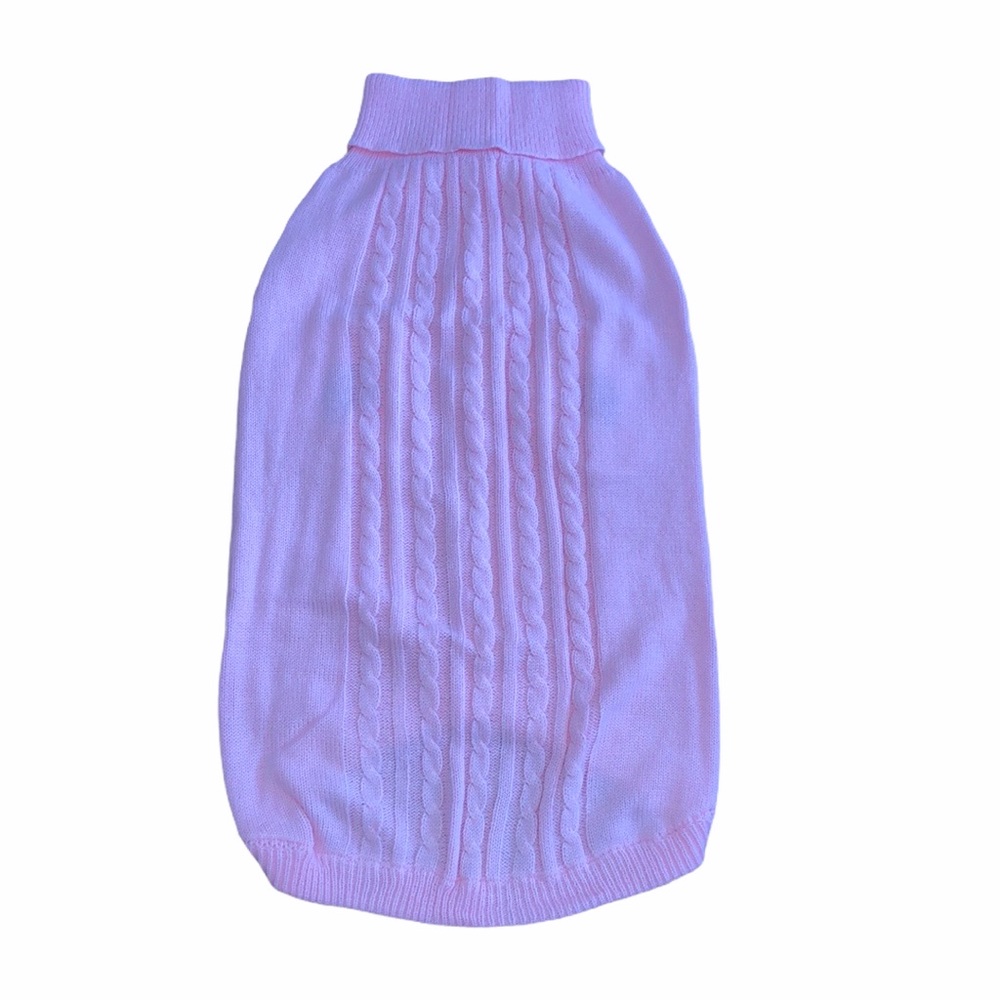 Baby Pink Dog Sweater